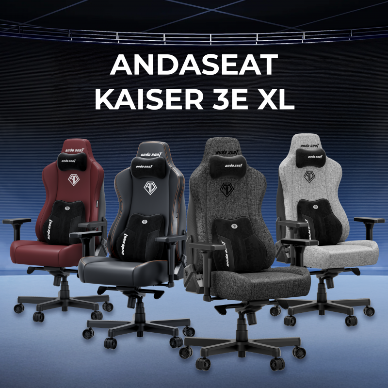 Крісло ігрове Anda Seat Kaiser 3E  Black PVC Size XL
