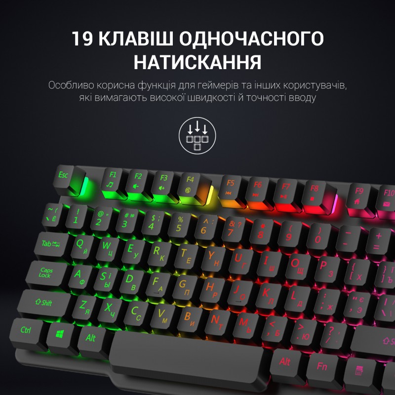 Клавіатура дротова GamePro GK380