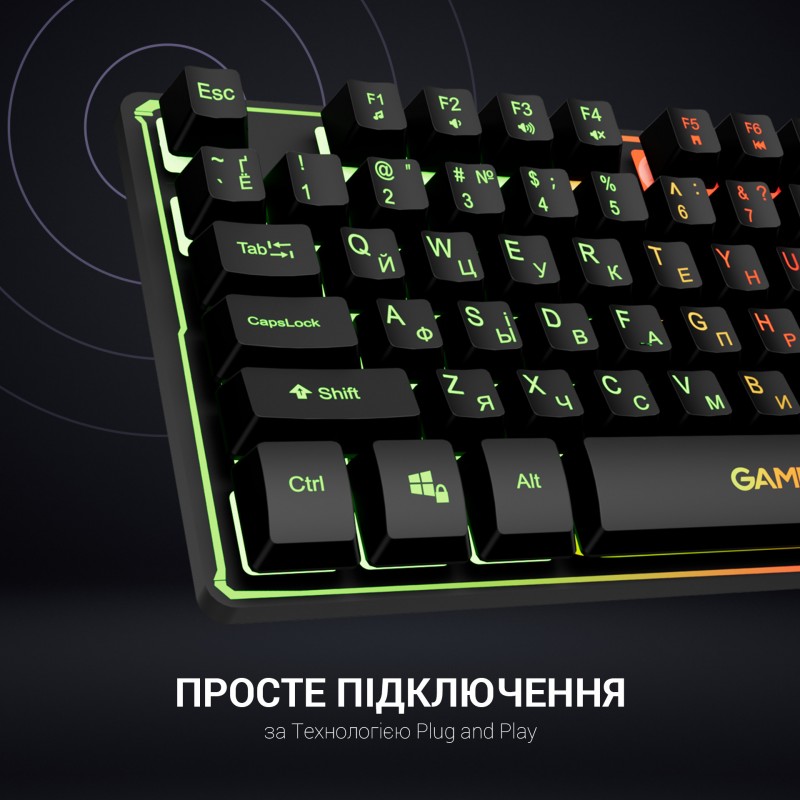 Клавіатура дротова GamePro Nitro+ (GK576)