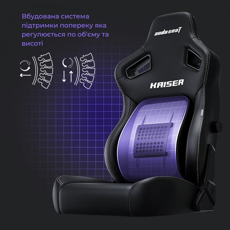 Крісло ігрове Anda Seat Kaiser 4 White Size XL