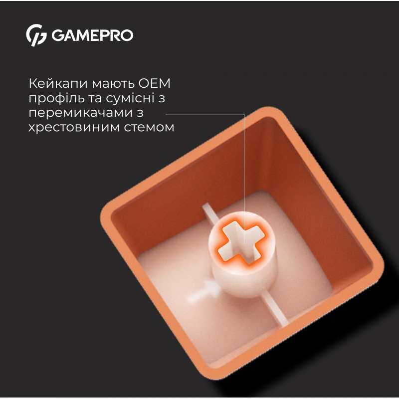 Комплект ABS кейкапів GamePro KC08