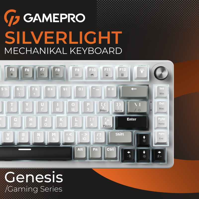 Механічна клавіатура GamePro Genesis Silverlight  (MK126)