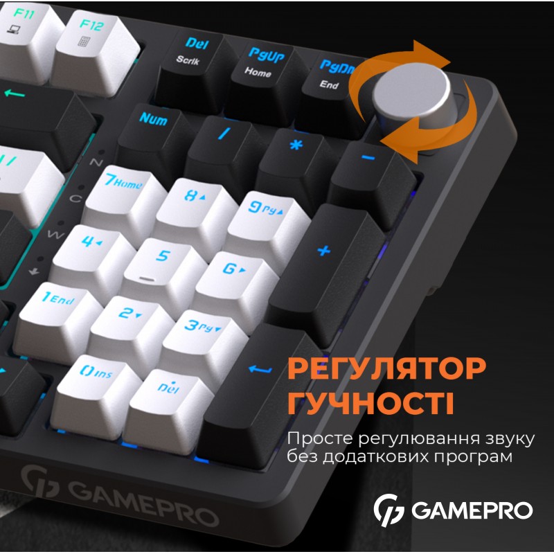 Дротова механічна клавіатура GamePro MK170B (Red) з Hot-Swap RGB Black