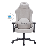 Крісло ігрове GamePro FGC750LG Fabric Light Gray