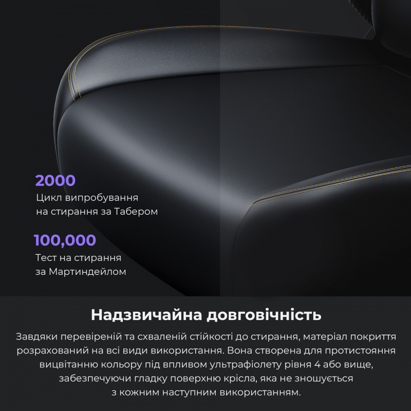 Крісло ігрове Anda Seat Kaiser 4  Black PVC Size L