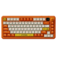 Бездротова механічна клавіатура Ajazz  AK820 MAX  Avocado Switch Orange-White Theme-RGB--With Screen
