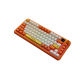 Бездротова механічна клавіатура Ajazz  AK820 MAX  Avocado Switch Orange-White Theme-RGB--With Screen