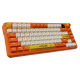 Бездротова механічна клавіатура Ajazz  AK820 MAX  Avocado Switch Orange-White Theme-RGB--With Screen