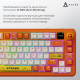 Бездротова механічна клавіатура Ajazz  AK820 MAX  Avocado Switch Orange-White Theme-RGB--With Screen