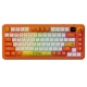 Бездротова механічна клавіатура Ajazz  AK820 MAX  Avocado Switch Orange-White Theme-RGB--With Screen