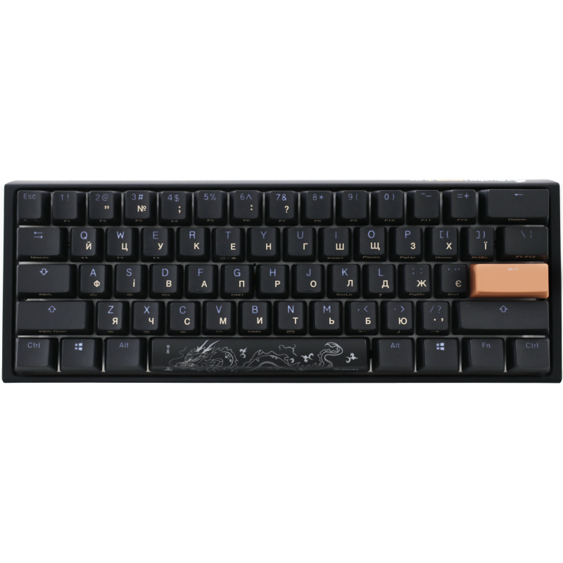 Механічна клавіатура Ducky One 3 Mini Cherry MX Silent red RGB Black UA