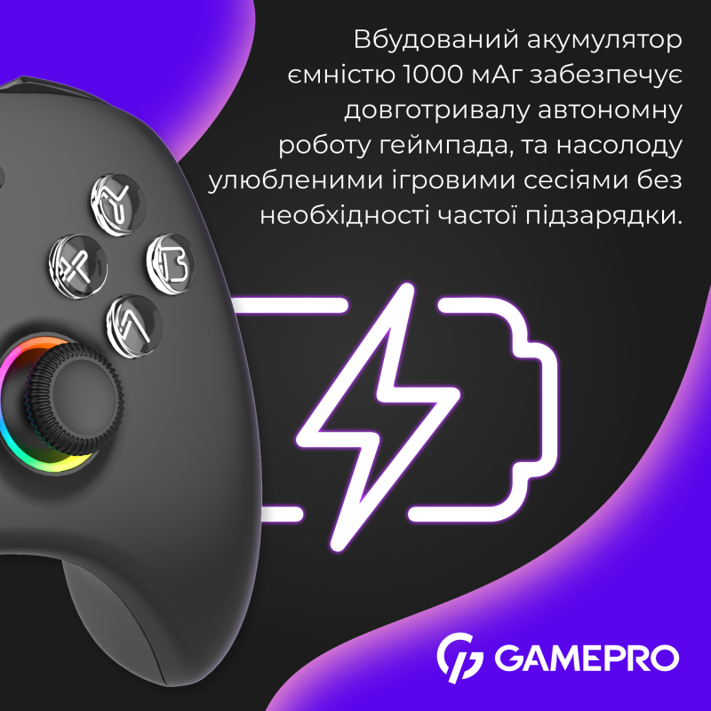 Бездротовий геймпад GamePro GPX13B