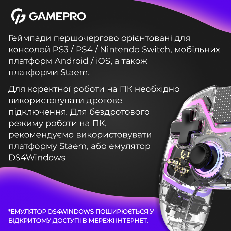 Бездротовий геймпад GamePro GPS13T