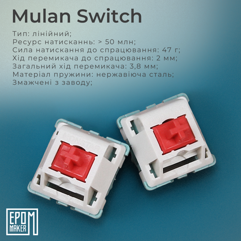 Клавіатура механічна бездротова EPOMAKER Shadow-S Mulan White (SHS-W-M)