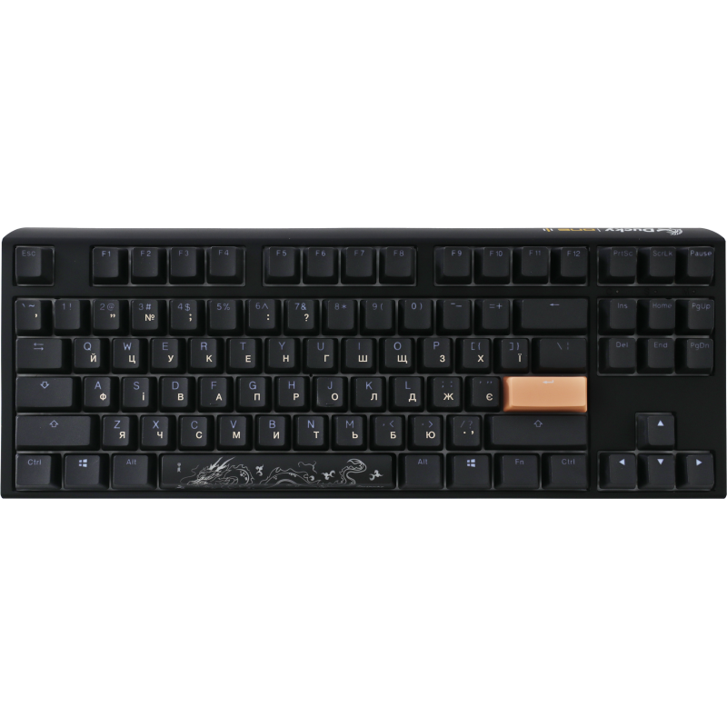 Механічна клавіатура Ducky One 3 TKL Cherry MX Speed silver RGB Black UA