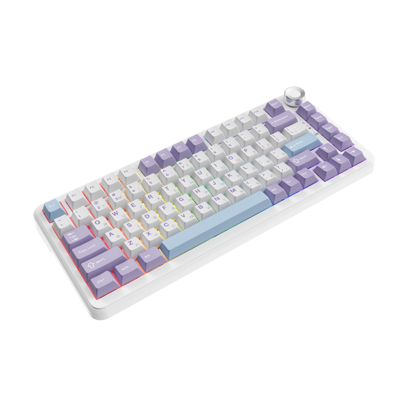 Ігрова механічна клавіатура Ajazz AK820 MAX Magnetic switches-Purple-White-Blue-RGB