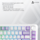 Ігрова механічна клавіатура Ajazz AK820 MAX Magnetic switches-Purple-White-Blue-RGB