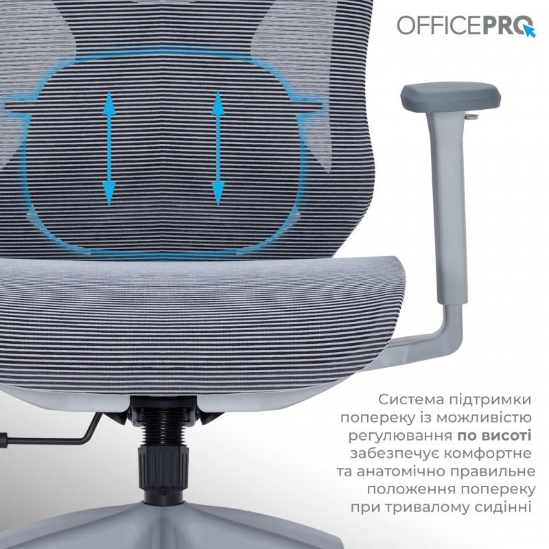 Крісло офісне OfficePro Atlas OC630-G-DG-DG