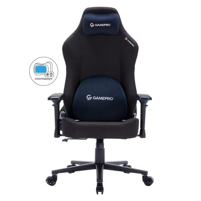 Крісло ігрове GamePro FGC750B Fabric Black