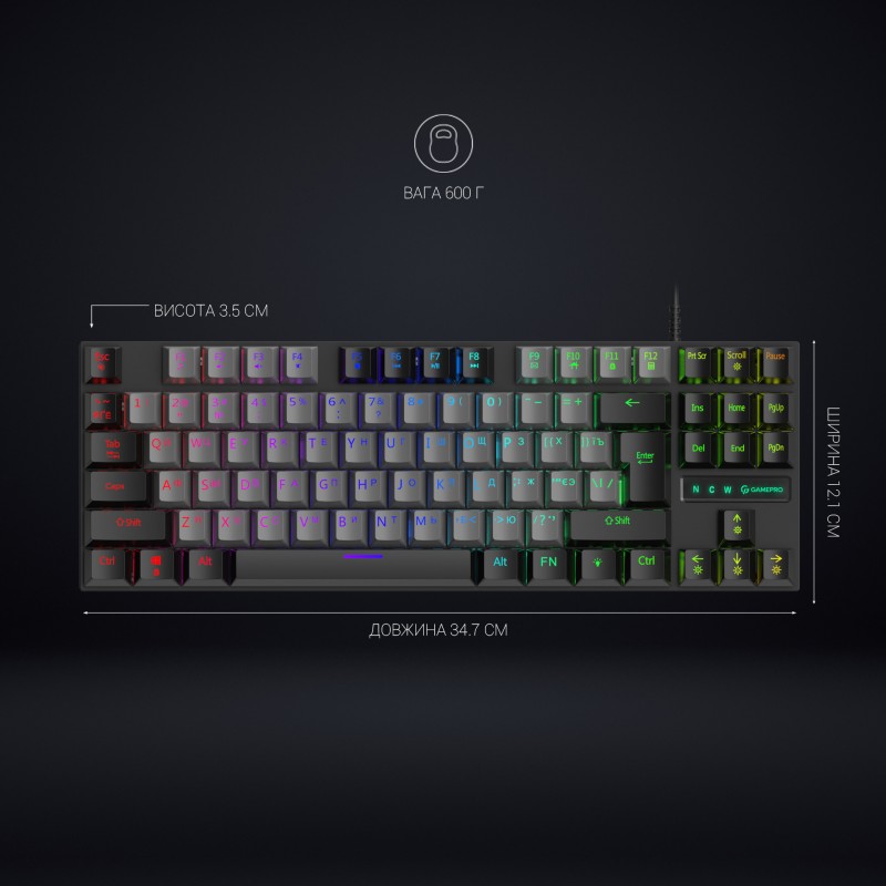 Клавіатура механічна GamePro MK100B