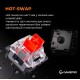 Дротова механічна клавіатура GamePro MK170W (Red) з Hot-Swap RGB White