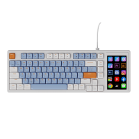 Ігрова механічна клавіатура Ajazz AKP815 Red Switch -  White Blue Orange-RGB-Wired