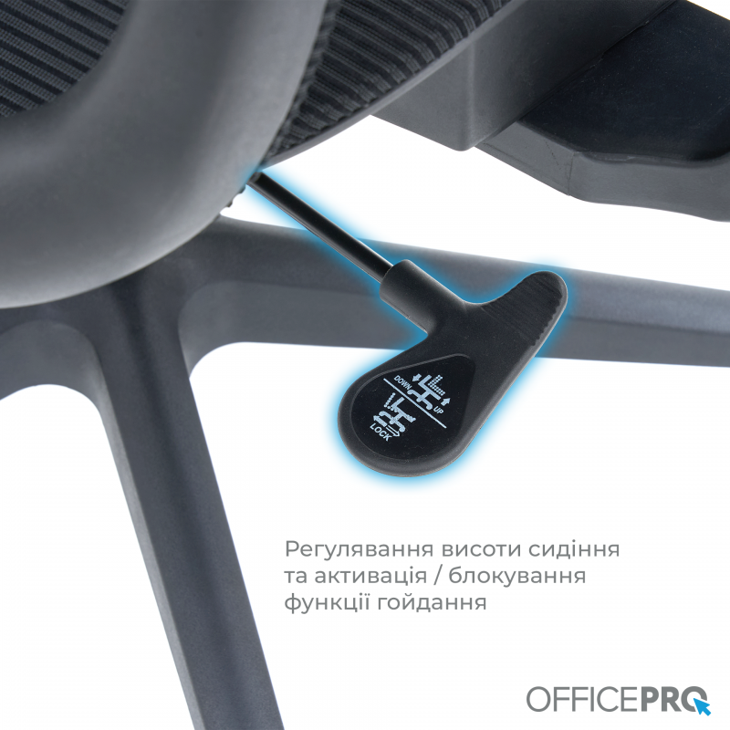 Крісло офісне OfficePro Wave OC670-B-B-B