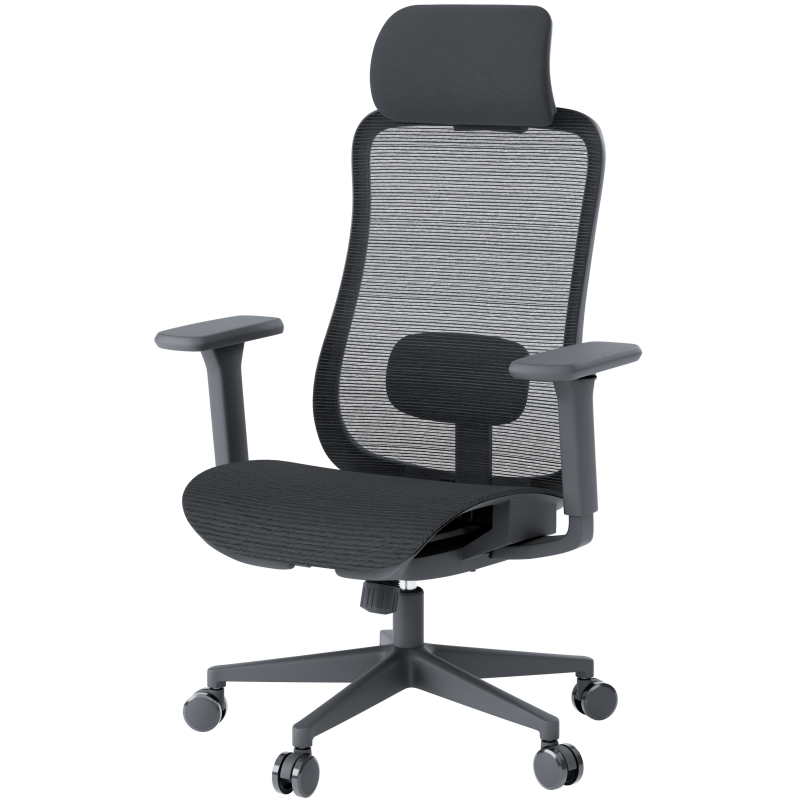 Крісло офісне OfficePro Wave OC670-B-B-B