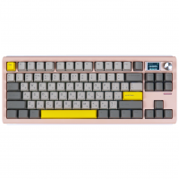 Клавіатура механічна бездротова EPOMAKER Shadow-S Wisteria Linear Pink (SHS-P-WL)