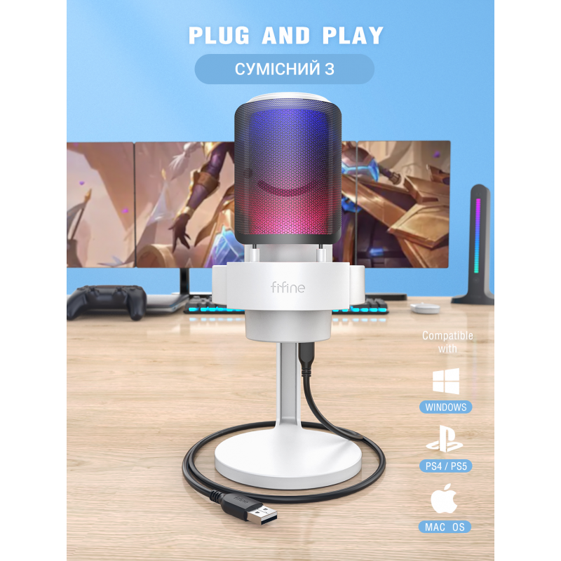 USB мікрофон Fifine A8W
