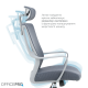 Крісло офісне OfficePro Harmony OC310-G-G-G