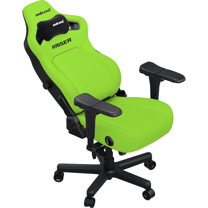 Крісло ігрове Anda Seat Kaiser 4 Cyber Green PVC Size XL