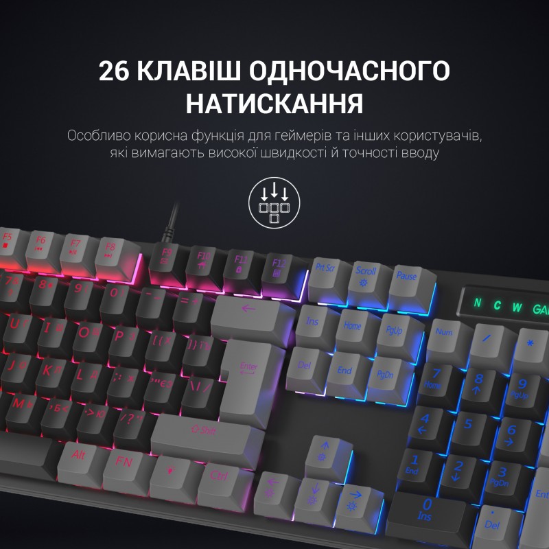 Клавіатура механічна GamePro MK105R