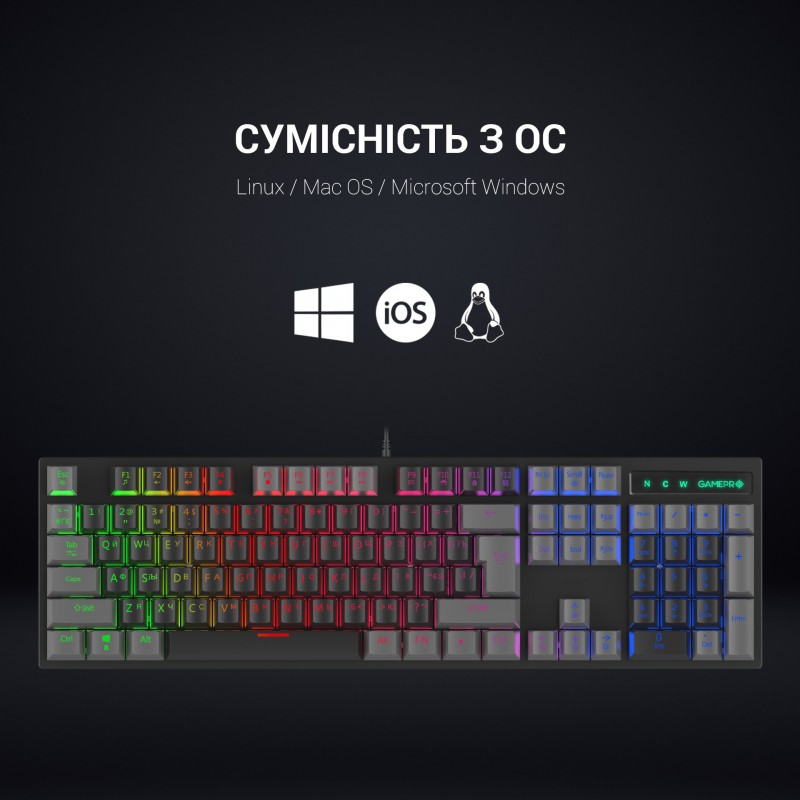 Клавіатура механічна GamePro MK105R