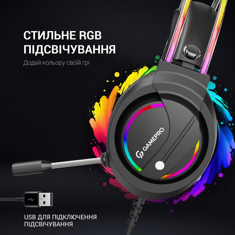 Гарнітура ігрова GamePro Nitro (HS733)