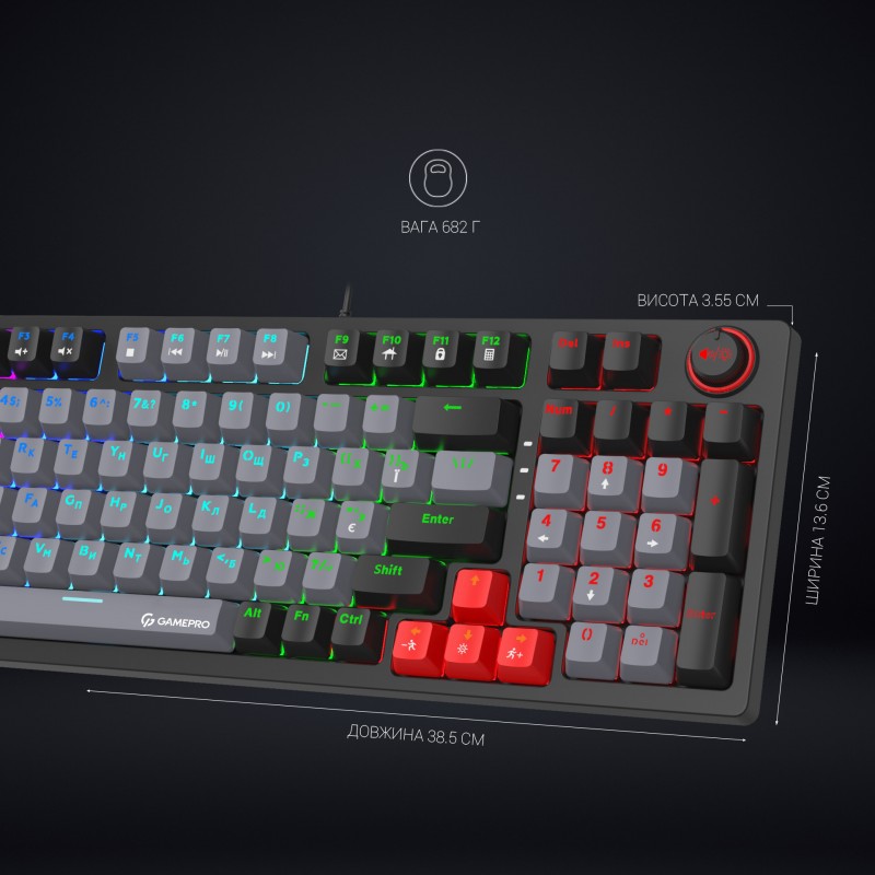 Клавіатура механічна GamePro MK120R