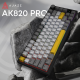 Бездротова механічна клавіатура Ajazz  AK820 PRO 75% Gift Switch Black RGB  (AK820PRO-G-BGY)