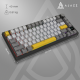 Бездротова механічна клавіатура Ajazz  AK820 PRO 75% Gift Switch Black RGB  (AK820PRO-G-BGY)