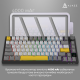 Бездротова механічна клавіатура Ajazz  AK820 PRO 75% Gift Switch Black RGB  (AK820PRO-G-BGY)