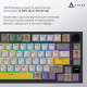 Бездротова механічна клавіатура Ajazz  AK820 PRO 75% Gift Switch Black RGB  (AK820PRO-G-BGY)