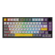 Бездротова механічна клавіатура Ajazz  AK820 PRO 75% Gift Switch Black RGB  (AK820PRO-G-BGY)