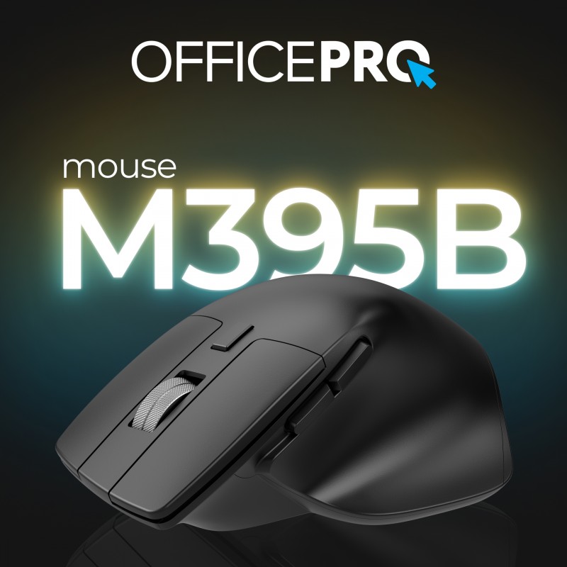 Миша OfficePro M395B Silent Click Ergonomic Wireless Black