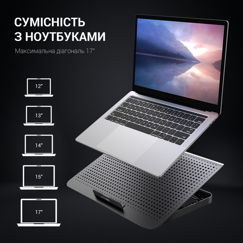 Підставка для охолодження ноутбука OfficePro (CP500B)