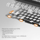 Бездротова механічна клавіатура Ajazz AK980 Clear Sky Switch Black-Gray-Yellow (AK980-CS-BGY)