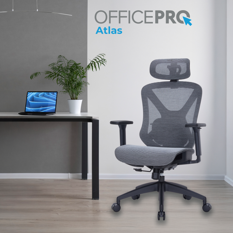 Крісло офісне Officepro Atlas OC630-B-DG-DG