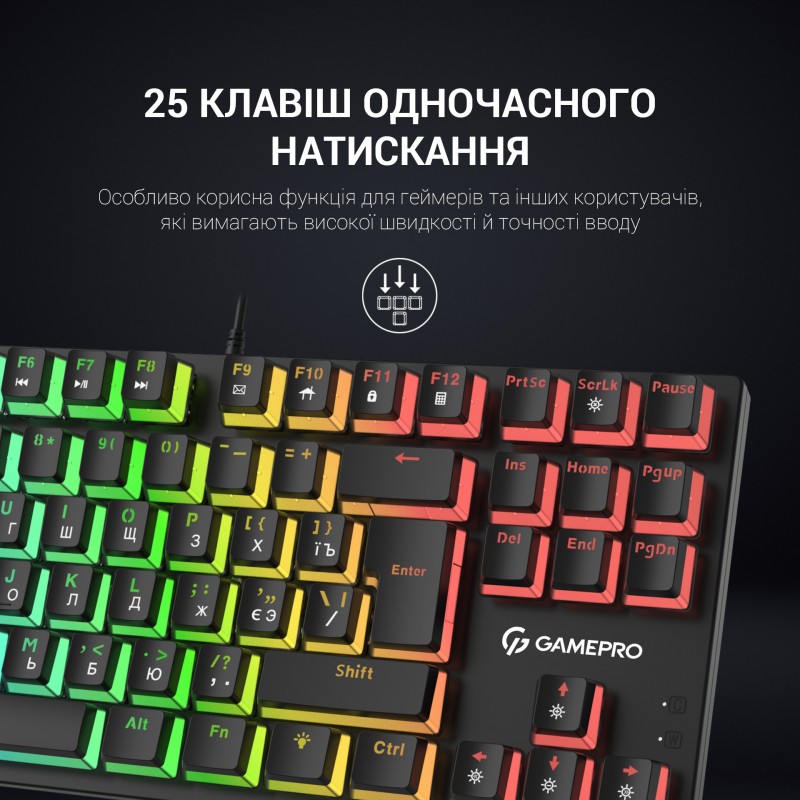 Клавіатура механічна GamePro MK80R