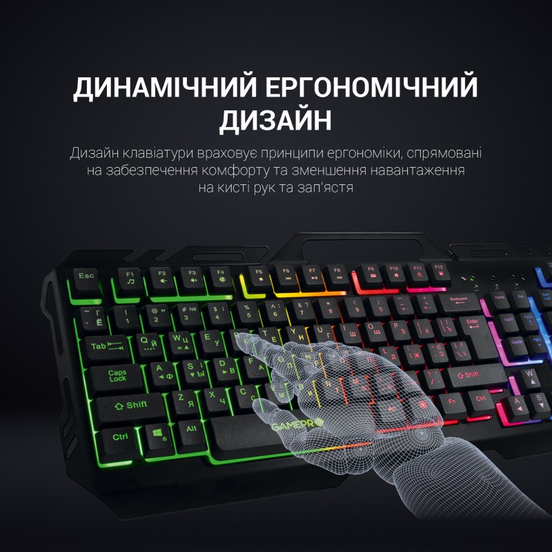 Клавіатура дротова GamePro GK670