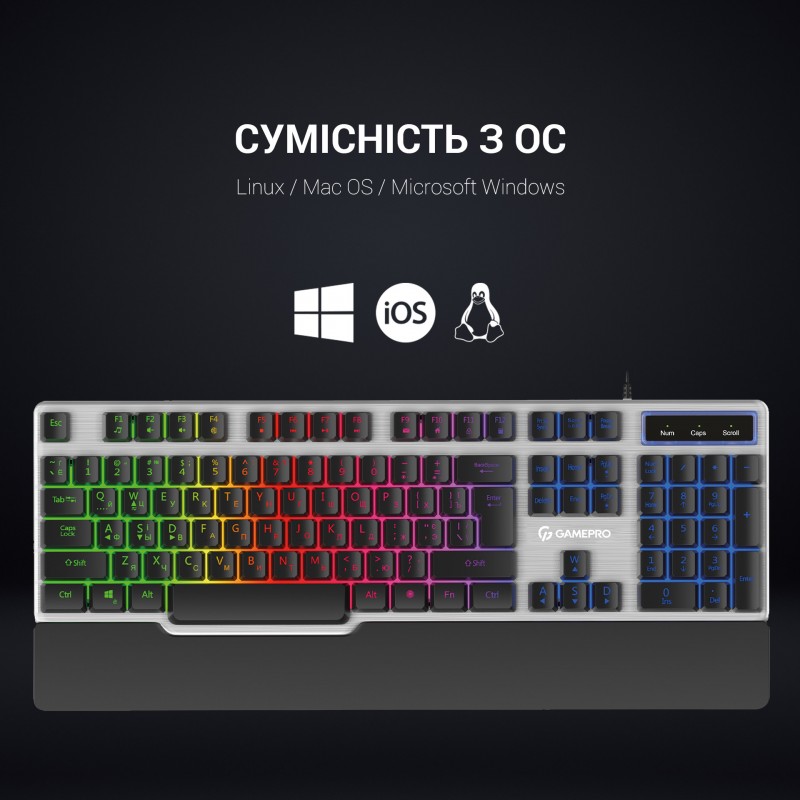 Клавіатура дротова GamePro GK599